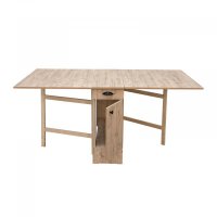 Masa plianta cu role si spatiu depozitare, 8 persoane, sherwood, 92 180x92x80 cm - 1