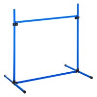 PawHut Set cu 4 Obstacole Reglabile pentru Dresaj si Agilitate Caini, Inaltime Ajustabila, Albastru - 1