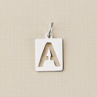 Charm ELM cu Initiala - Bijuterie din Argint 925 - 1