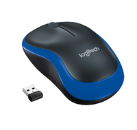 Mouse Wireless Logitech M185, 1000 DPI, Albastru - 1