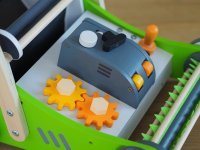 UMU Toys Premergator Lemn pentru Bebei - Masina de Tuns Iarba - 3