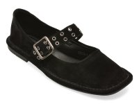 Balerini negri GRYXX HZY35 din piele intoarsa pentru confort si stil - 1