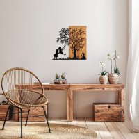 Tablou din lemn si metal The Nuc 58x59 cm - 2