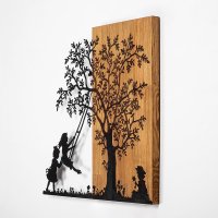 Tablou din lemn si metal The Nuc 58x59 cm - 5