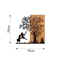 Tablou din lemn si metal The Nuc 58x59 cm - 6