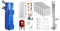 Pachet Complet Cazan Fornello Turbo 25 kW pe Combustibil Solid cu Accesorii - 1