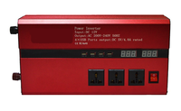 Invertor cu Display Dublu 5000W 12-220V Port-uri USB Priza ROSU - 1