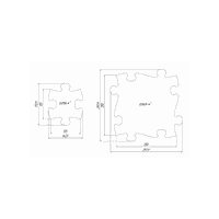 Set covorase ortopedice senzoriale puzzle Diamant A Muffik - 2