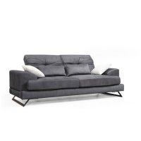 Canapea fixa FRIDO, 3 locuri, antracit, 225x92x79 cm - 1