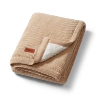 Paturica pentru copii Babyono Crem din bumbac cu polar 75x100 cm - 8