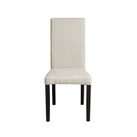 Scaun living TEO, picioare lemn wenge, stofa crem, 46x60x98 cm - 1