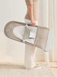 Balansoar Balance Soft Grey BeigeWhite Mesh Baby Bjorn - 4