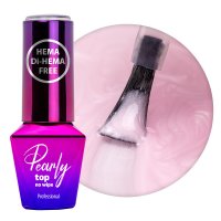 Top Coat Pearly Molly Lac fara HEMA- DaisySilver 10gr - PEF-SS - 1