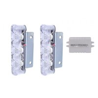 Set 2 Bucati 3 Leduri 6W Lumini Avertizare, Stroboscop Pentru Autoturisme si Motociclete - 1
