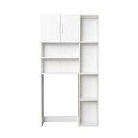 Dulap masina de spalat XL, 2 usi, alb, 97x30x190 cm - 1