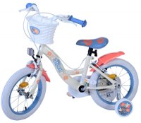 Bicicleta EL Disney Stitch 14 inch, roti gonflabile din cauciuc, roti ajutatoare, cosulet, scaun si ghidon ajustabile - 3