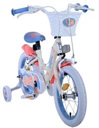 Bicicleta EL Disney Stitch 14 inch, roti gonflabile din cauciuc, roti ajutatoare, cosulet, scaun si ghidon ajustabile - 4