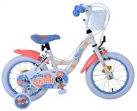 Bicicleta EL Disney Stitch 14 inch, roti gonflabile din cauciuc, roti ajutatoare, cosulet, scaun si ghidon ajustabile - 5