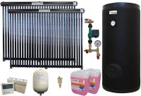 Pachet sistem solar presurizat, Fornello 60 Tuburi Heat Pipe, Boiler de sol 2 serpentine Fornello 500 LT 2S, controller, vas expansiune, grup pompare, aerisitor 1/2, antigel - 1