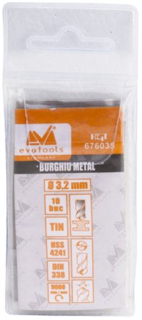 Burghiu Metal HSS 4241 cu Acoperire de Titan - 4