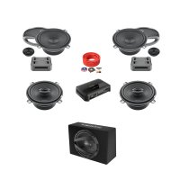 Set difuzoare auto cu subwoofer dedicat Dacia Sandero I 2008 - 2012 Hertz Cento 1030 W - 1