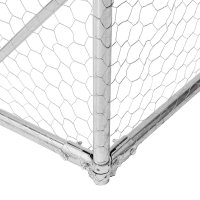 Canisa exterioara din otel galvanizat 6x2x1,5 m pentru caini - 6