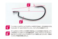 Carlige Offset Decoy Worm, 17 Kg - Nr. 1/0 - 3