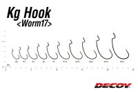 Carlige Offset Decoy Worm, 17 Kg - Nr. 1/0 - 4