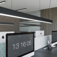 Lustra suspendata LED Pinne Gri 3000K 118x6x150 cm - 16