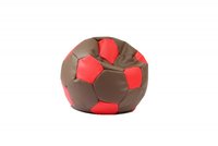 Fotoliu minge Pufrelax pentru copii telstar junior 3-10 ani chocolate strawberries umplut cu perle polistiren - 4