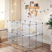 Tarc pentru animale de companie, Songmics, Alb, 143x73x91 cm - 1