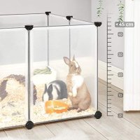 Tarc pentru animale de companie, Songmics, Alb, 143x73x91 cm - 5