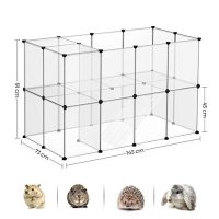 Tarc pentru animale de companie, Songmics, Alb, 143x73x91 cm - 6