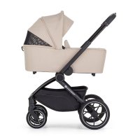 Carucior 2 in 1 pentru copii PetiteMars Scout Crem Cappuccino cu landou pliabil, reversibil, spatar si suport de picioare reglabile, maner ajustabil, accesorii, pana la 22 kg, 0 luni+ - 5