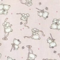 Sac de dormit vara 0.5 tog Loving bear pink 70 cm - 1