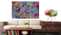Tablou din plută - Colourful Whirl [Cork Map] 120x80 cm - 2