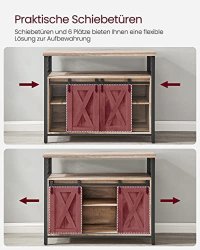 Raft, Vasagle, Negru, 100x33x80 cm - 4