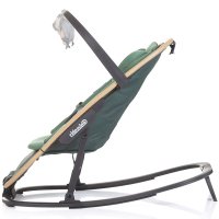 Scaunel balansoar Chipolino Senso Basil Wood cu spatar reglabil, bara de jucarii, suport pentru cap, centuri de siguranta, pliere compacta - 3