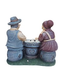 Figurine Mos si Baba, Gri, 13 cm, Model JJ2426 - 1
