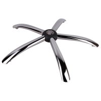 Baza metalica pentru scaun directorial, 58 cm, argintie - 1