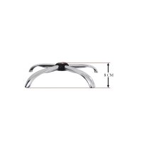 Baza metalica pentru scaun directorial, 58 cm, argintie - 3
