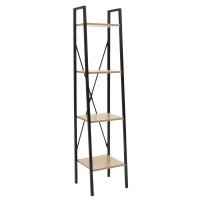Set birou de studiu Uni 4 - 3 piese Nuc si Negru pentru birou modern - 2