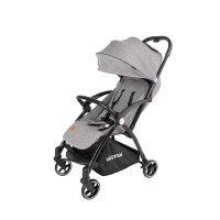 Carucior sport BabyTrold Skagen - Compact si Usor, 6.7 kg, Pliere Automata, Spatar Reglabil, Gri - 1