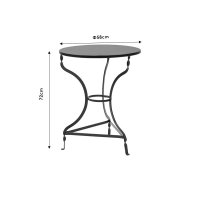Masa Noah metal alb D58x72cm - 3