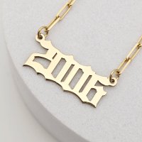 Lant Gotic cu Pandantiv Personalizat - Argint 925 Placat cu Aur de 18K - 1