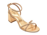 Sandale elegante ALDO aurii, BOUCLIETTE 711, din piele ecologica - 1