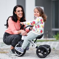 Tricicleta pentru copii Lorelli Dallas Blue 2-6 ani, sezut reglabil in inaltime, greutate admisa 25 kg - 3