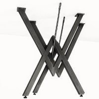 Set picioare masa metal Homs, eco model,Negru, 72x57 cm, A0064 - 1