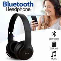 Casti wireless MRG P47 Negru cu bluetooth microfon - 6