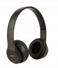 Casti wireless MRG P47 Negru cu bluetooth microfon - 1